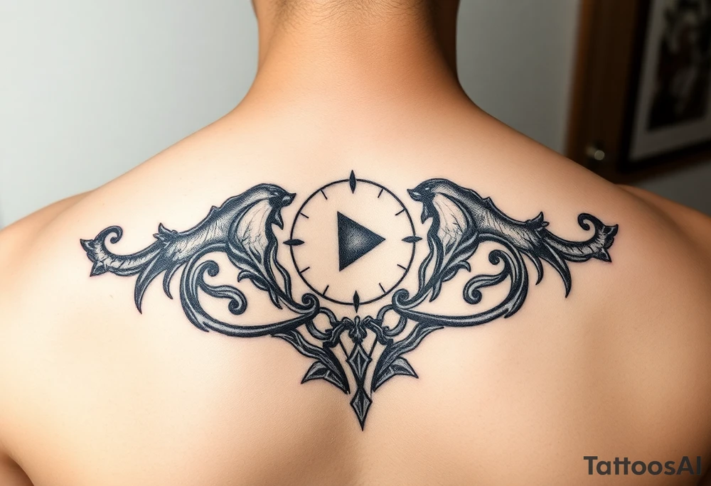 play, pause, stop rewind, mental awareness, make it small and compact tattoo idea