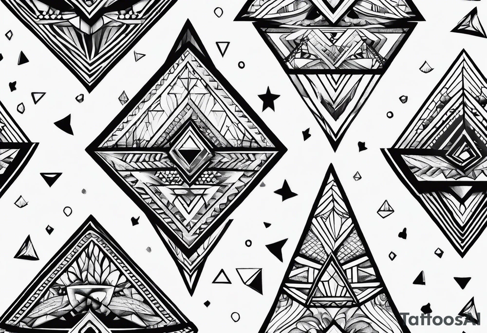 un triangulo simple sin adornos tattoo idea