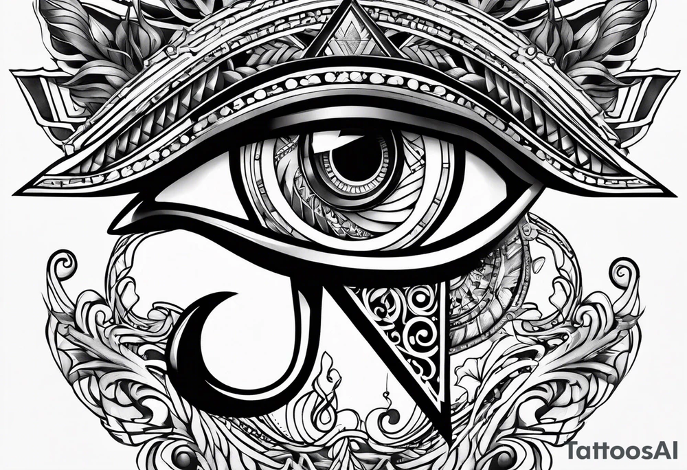 Eye of horus tattoo idea