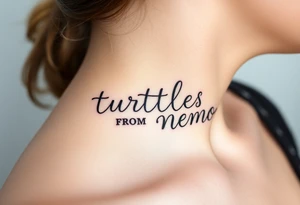 turtles from nemo tattoo idea