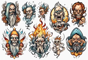 Light liberating people from fear tattoo idea