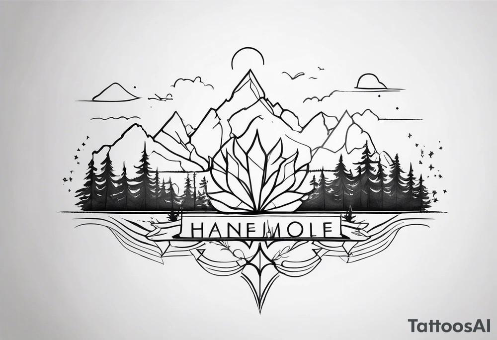 family names tattoo idea
