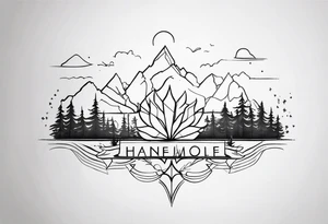 family names tattoo idea