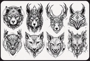 cybersigilism animals tattoo idea