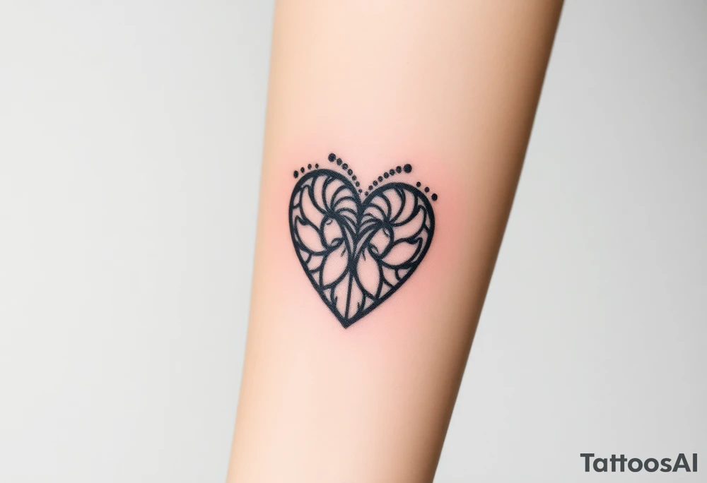 medieval heart woodcut tattoo idea