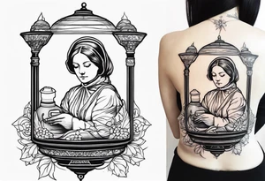 Lady with the Lamp Florence nightingale tattoo idea