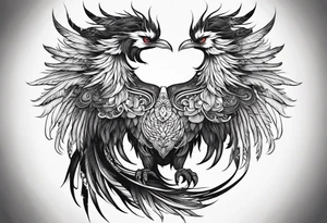 graceful asian style phoenix with extra long tail feathers and a long neck and large feathers
arm tattoo tattoo idea
