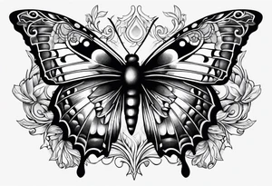 dark moth five and a half points tattoo idea