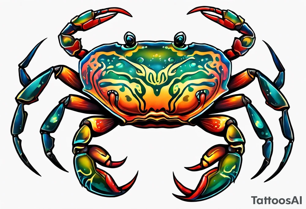 Crab con  69 nelle chele tattoo idea
