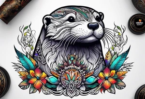 Hippie Otter tattoo idea
