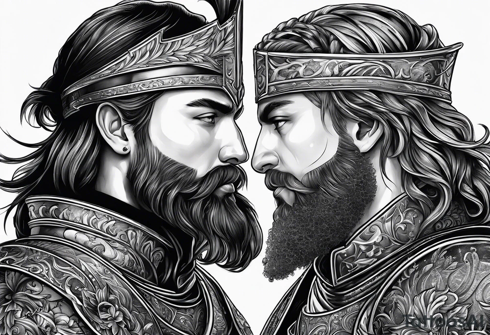 two knights tattoo idea