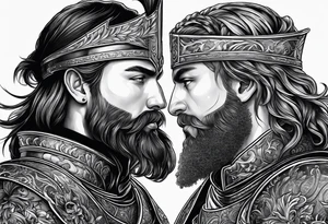 two knights tattoo idea