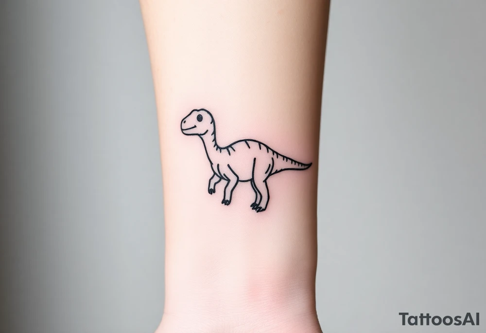a baby brontosaurus tattoo idea