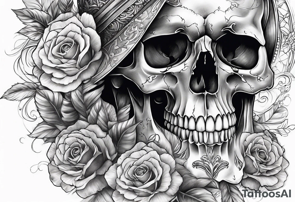 Skull tattoo idea