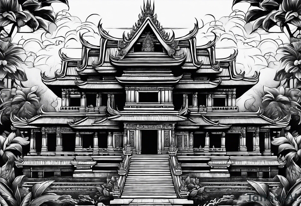camboya temple tatto tattoo idea