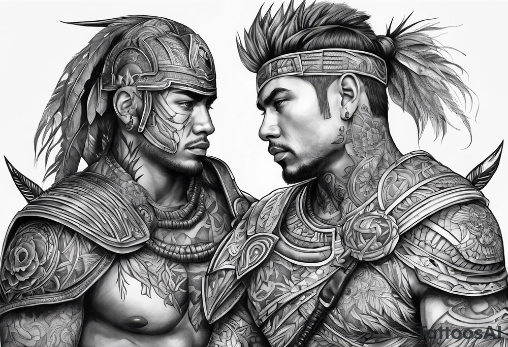 Wire warrior tattoo idea