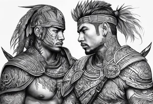 Wire warrior tattoo idea