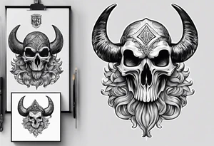 fishing, rams skull, knight's helmet, angel tattoo idea