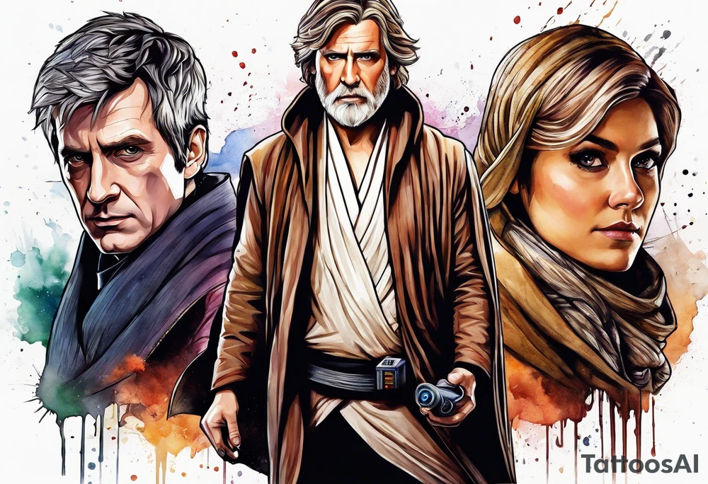 Jedi with doctor who tattoo idea