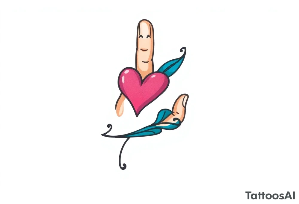 finger tattoo on the finger tattoo idea