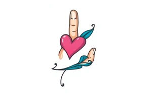 finger tattoo on the finger tattoo idea