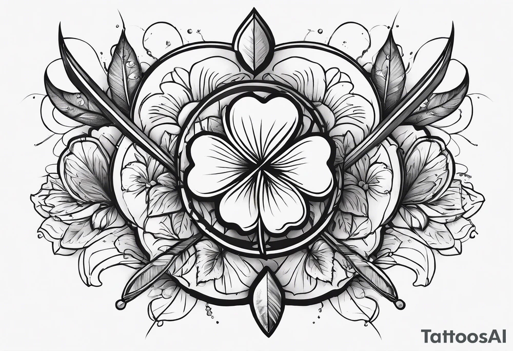 idea of adding buffs. using arrows and Four Leaf Clover to generating stats of Luck. tattoo idea