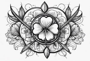 idea of adding buffs. using arrows and Four Leaf Clover to generating stats of Luck. tattoo idea