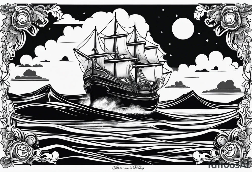 simple one piece tattoo idea