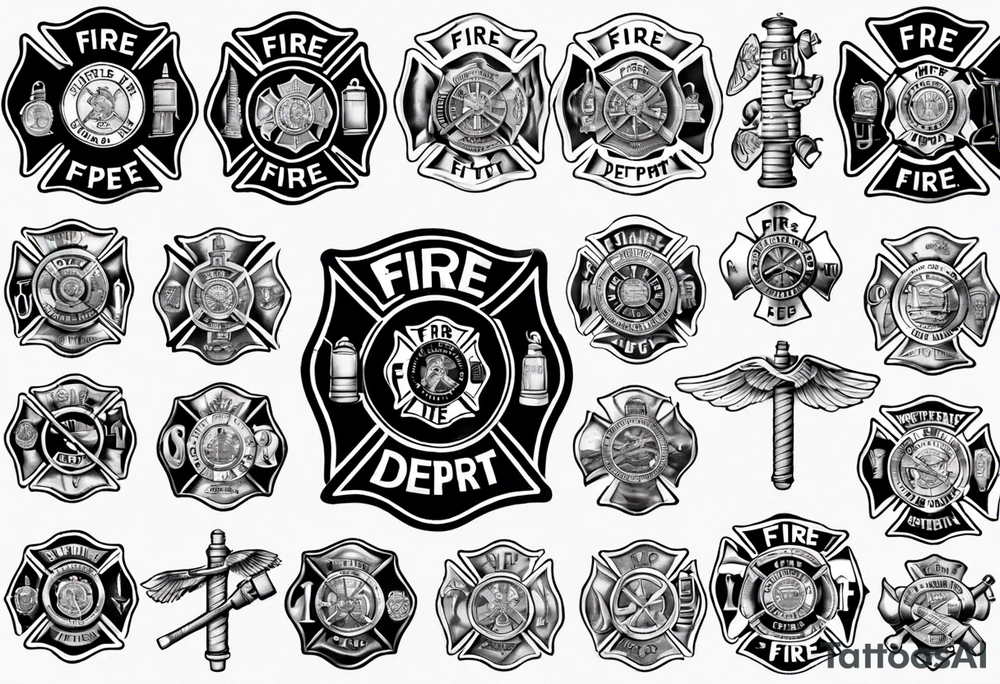 Fire department tattoo idea