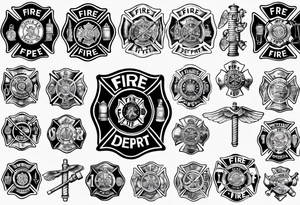 Fire department tattoo idea