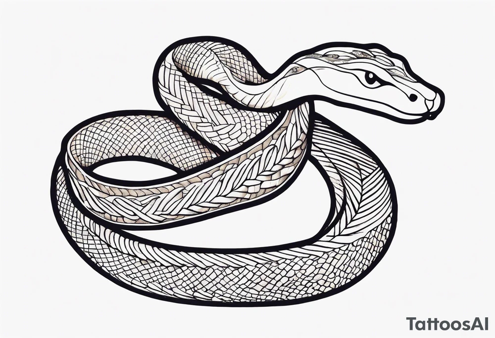 a snake tattoo idea
