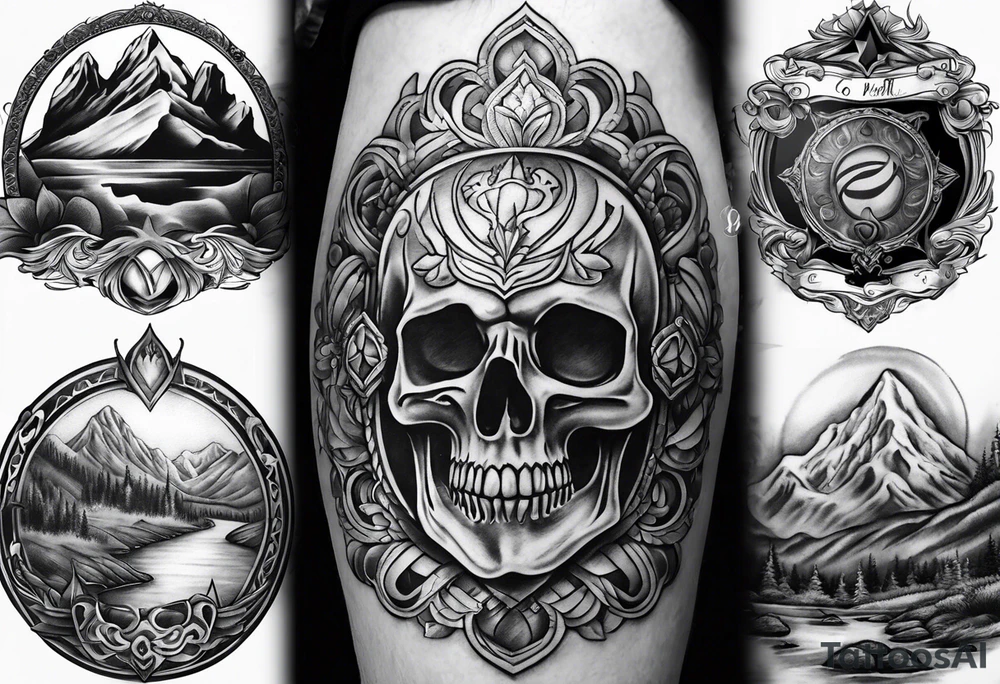 memorium tattoo for a great friend who has passed, with initials GHG tattoo idea