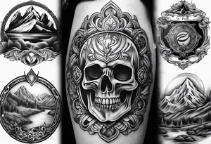 memorium tattoo for a great friend who has passed, with initials GHG tattoo idea