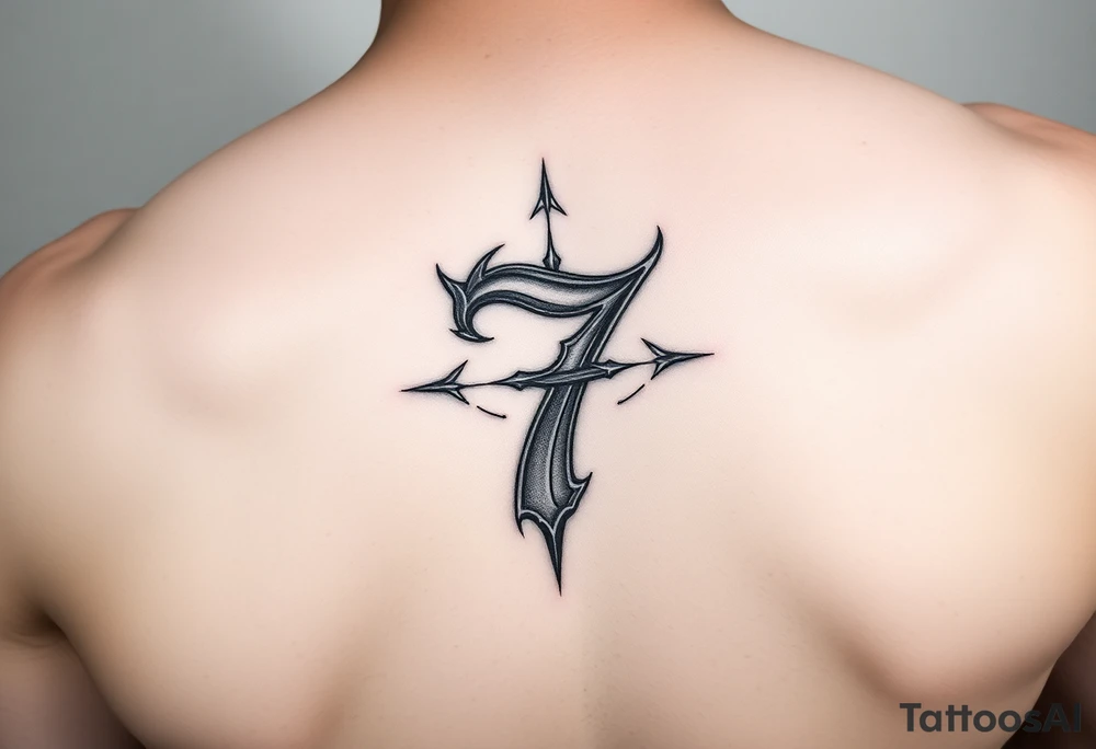 Number 7 tattoo idea