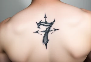 Number 7 tattoo idea