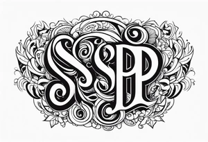 S @ P tattoo idea
