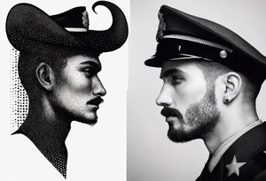 officer capricorn tattoo idea