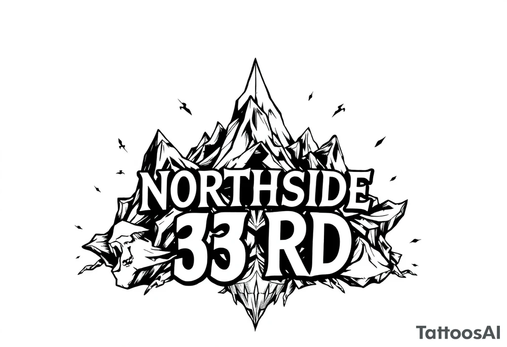 “NORTHSIDE” “33RD” tattoo idea
