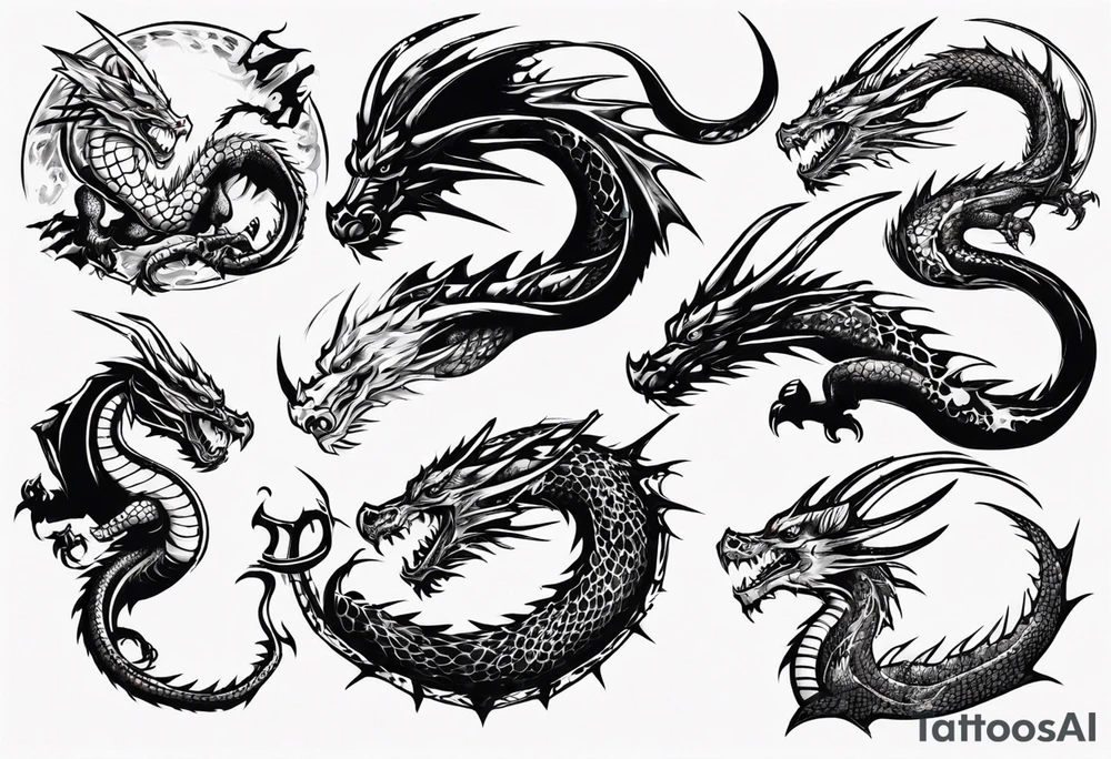 dragon tattoo idea