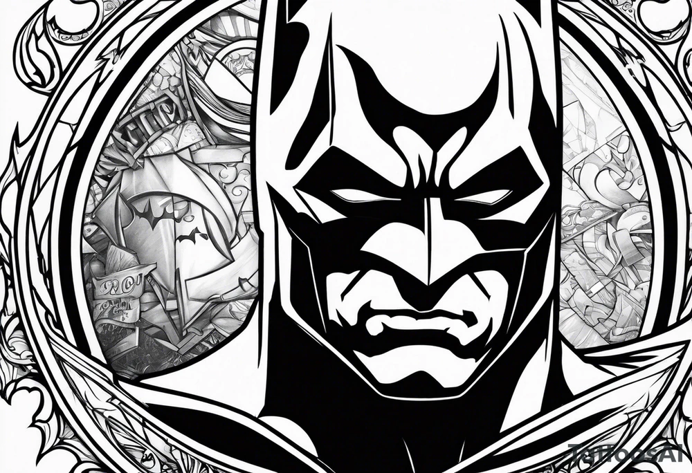Batman and chip hazard tattoo idea