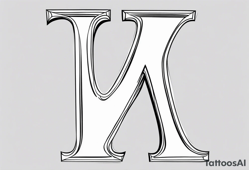 The letter: Y tattoo idea