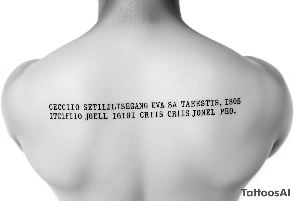 Morse code

Cecilio
Teofila
Eva
Joel
Gigi
Cris Jay
Jonel tattoo idea