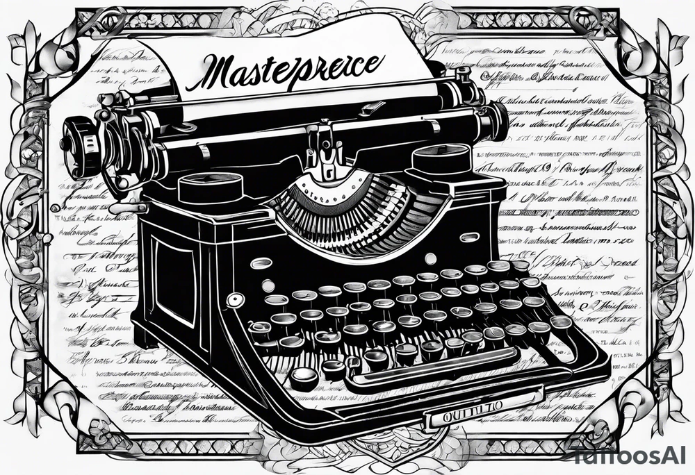 “No Matter What” typewriter script tattoo idea