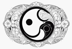daftpunk ying yang tattoo idea