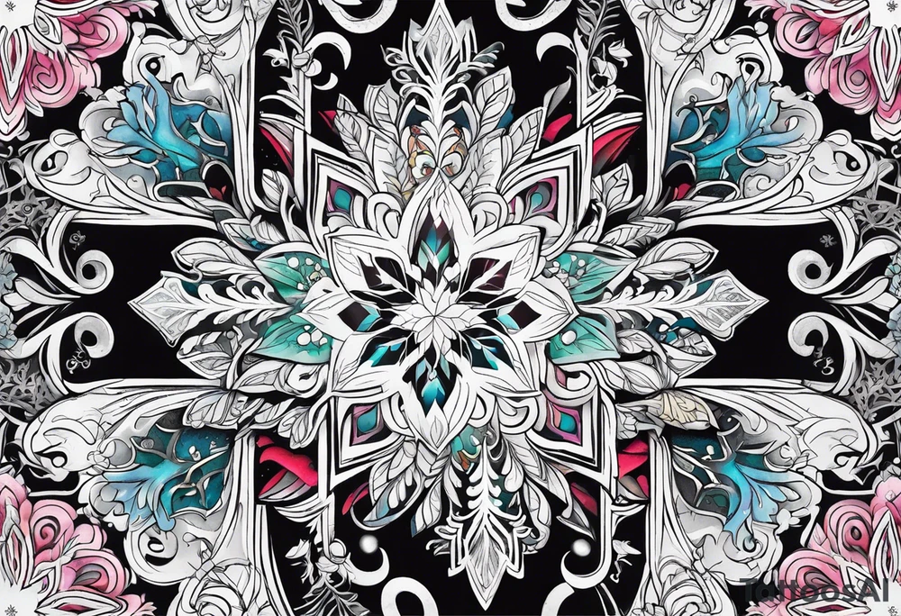 snowflakes tattoo idea