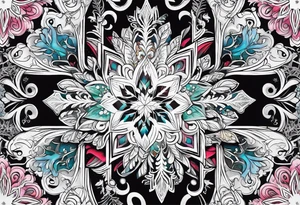 snowflakes tattoo idea
