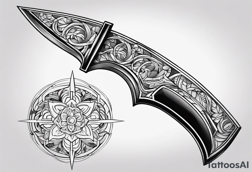 broken sword weapon tattoo idea
