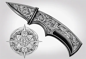 broken sword weapon tattoo idea