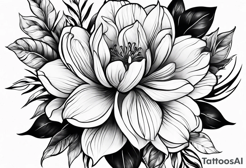 flower tattoo idea
