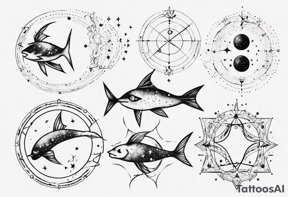 pisces Constellation tattoo idea
